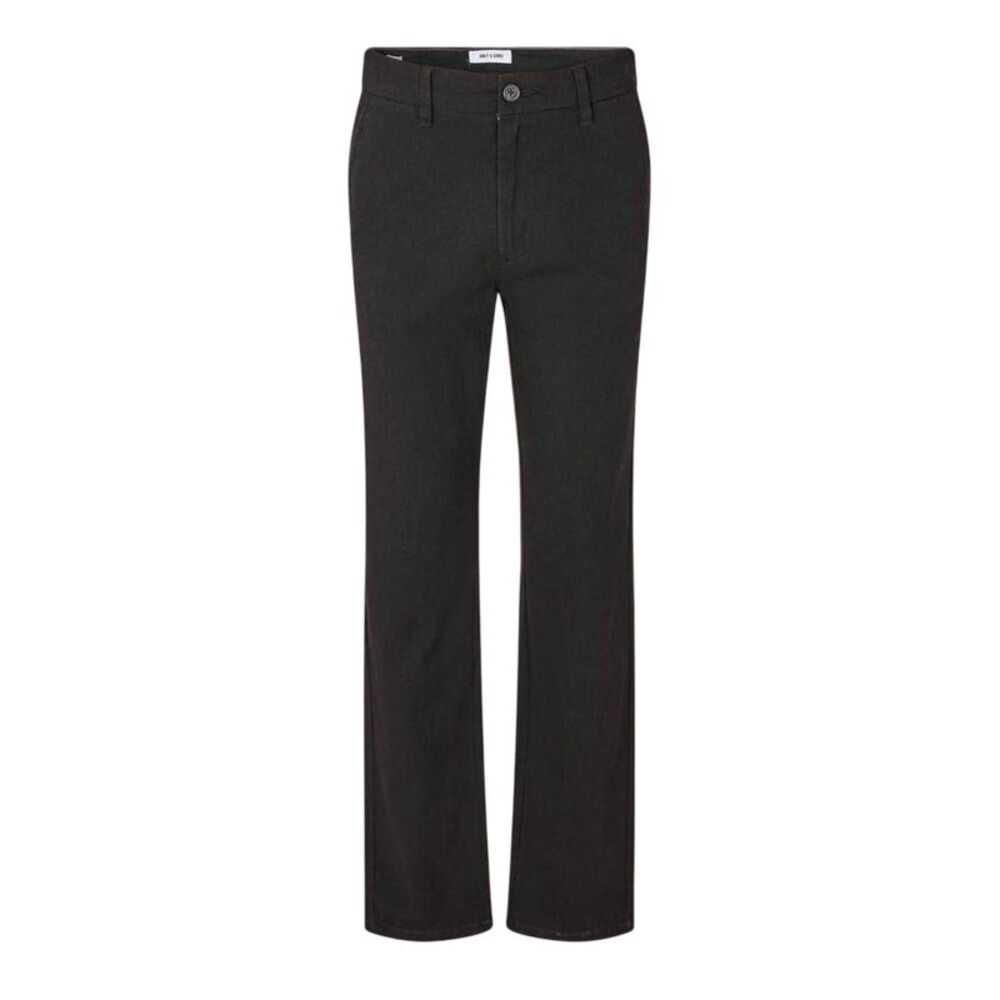 Only Mens Straight Leg Pants / Black